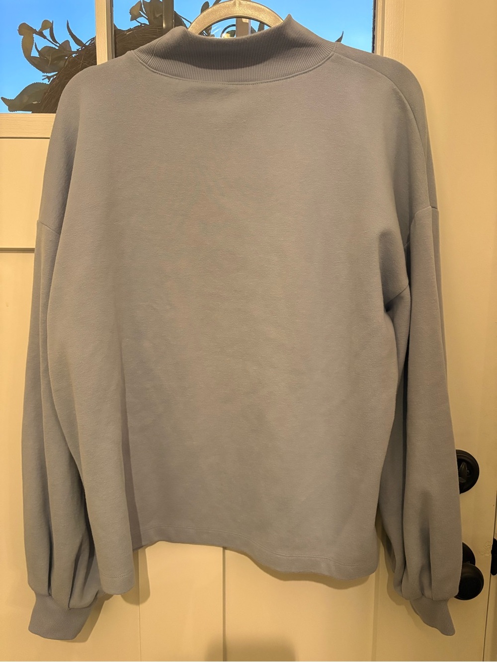 LOFT Women's Light Blue Turtleneck Pullover